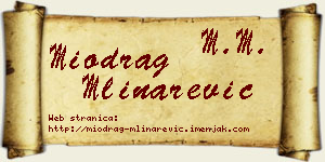 Miodrag Mlinarević vizit kartica
